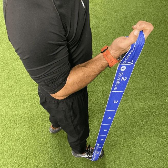 Sveltus aasadega tekstiilist treeningkumm eri tugevused