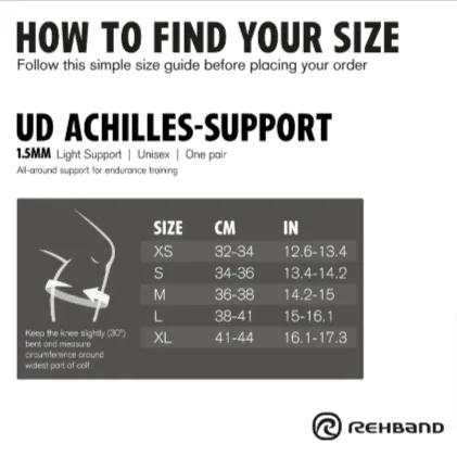 Rehband UD kannakõõluse tugiside 1.5mm Paar - Must