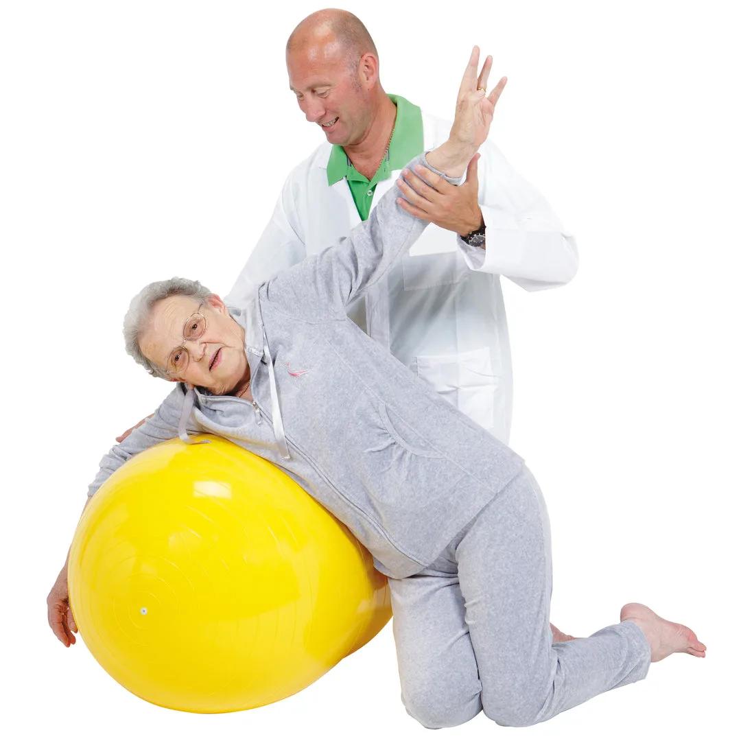 Maapähklikujuline Gymnic PhysioRoll teraapiapall