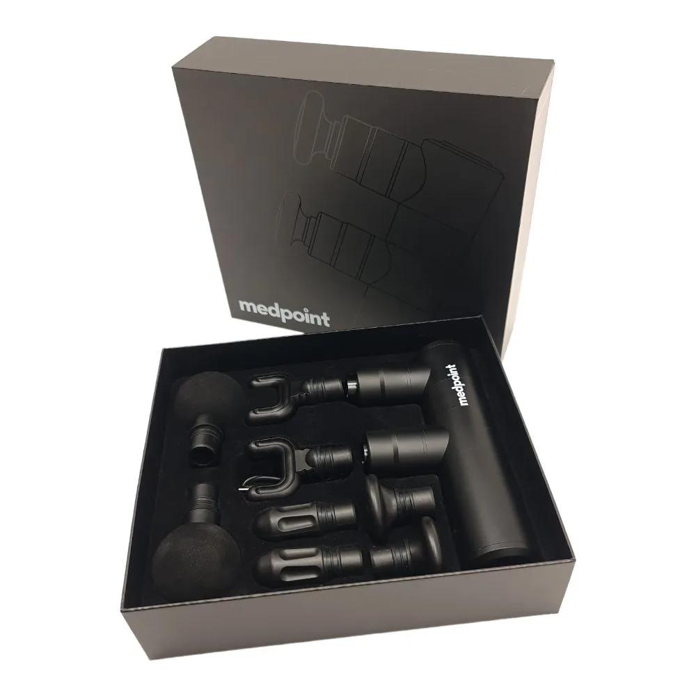 Medpoint kahe peaga massaažipüstol Mini Twin Black Edition