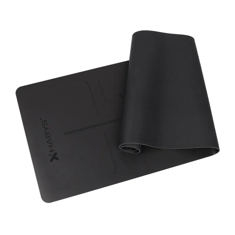 HABYS PU kummist treeningmatt, 183x61x0,5cm must