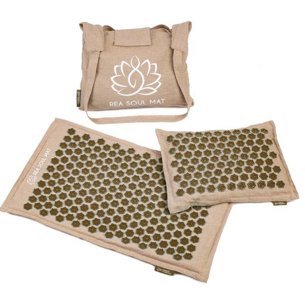 Akupunktuuri matt nõelmatt REA Eco Soul Matt Gold (Matt + padi + kott)