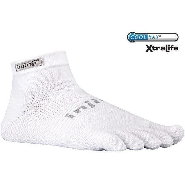Injinji RUN õhukesed keskmise kõrgusega valged varvassokid