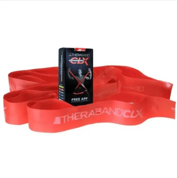 Thera-Band CLX Consecutive aasadega treeningkumm 1,5m Punane