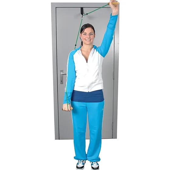 MoVeS Nööriga Õla Pulley puidust käsikud