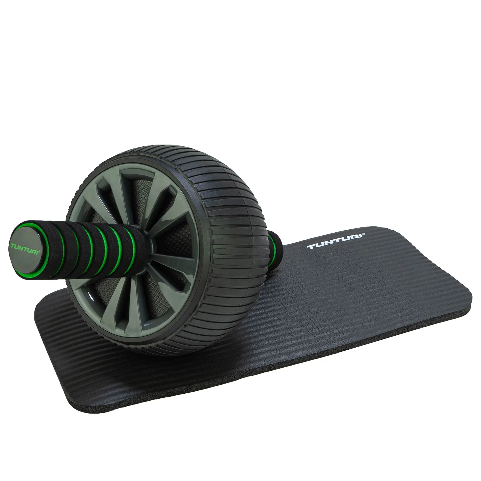 Kõhulihaste treeningrull ühe rattaga TUNTURI Pro Deluxe põlvematiga