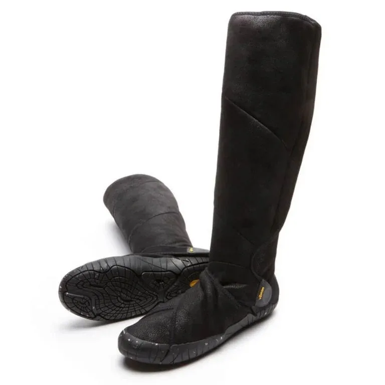 Furoshiki shearling high-cut boot Black